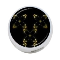 Festive Black Golden Lights  4-port Usb Hub (two Sides)  by yoursparklingshop