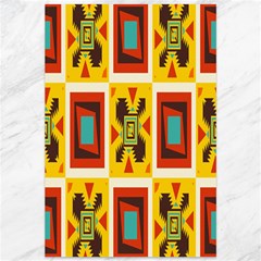 Retro Colors Squares Pattern                            			canvas 12  X 18  by LalyLauraFLM
