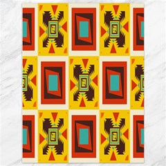 Retro Colors Squares Pattern                            			canvas 36  X 48  by LalyLauraFLM