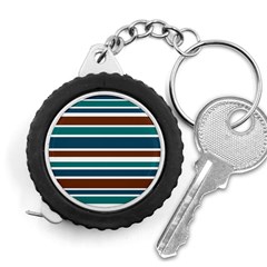 Teal Brown Stripes Measuring Tapes by BrightVibesDesign