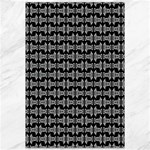 Black White Tiki Pattern Canvas 12  x 18   11.88 x17.36  Canvas - 1