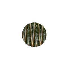 Green Brown Zigzag 1  Mini Buttons by BrightVibesDesign