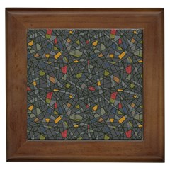 Abstract Reg Framed Tiles by FunkyPatterns
