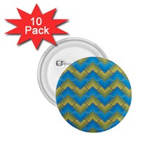 Blue And Yellow 1 75  Buttons (10 Pack) by FunkyPatterns