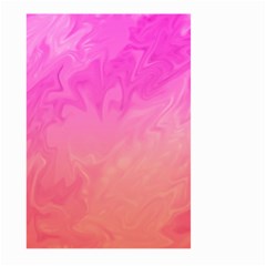 Ombre Pink Orange Large Garden Flag (two Sides) by BrightVibesDesign