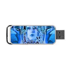 Clockwork Blue Portable Usb Flash (two Sides) by icarusismartdesigns