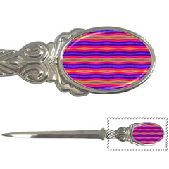 Bright Pink Purple Lines Stripes Letter Openers by BrightVibesDesign
