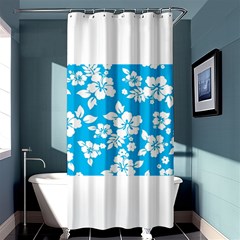 Light Blue Hawaiian Shower Curtain 36  X 72  (stall)  by AlohaStore