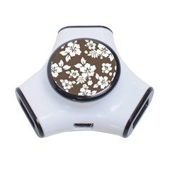 Sepia Hawaiian 3-port Usb Hub by AlohaStore