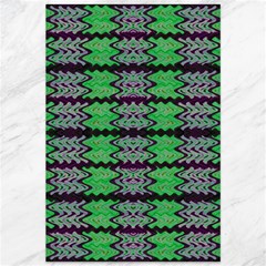 Pattern Tile Green Purple Canvas 12  X 18   by BrightVibesDesign