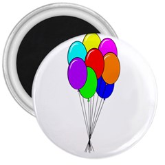 Colorful Balloons 3  Magnets by Valentinaart