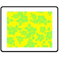 Bright Hawaiian Fleece Blanket (medium)  by AlohaStore
