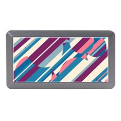 Blue And Pink Pattern Memory Card Reader (mini) by Valentinaart