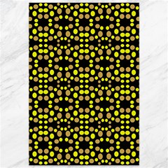 Dots Pattern Yellow Canvas 12  X 18   by BrightVibesDesign