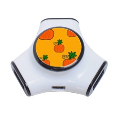 Thanksgiving Pumpkins Pattern 3-port Usb Hub by Valentinaart