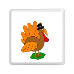 Thanksgiving Turkey - Transparent Memory Card Reader (square)  by Valentinaart
