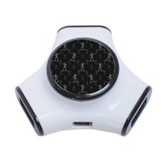 Surfing Motif Pattern 3-port Usb Hub by dflcprints