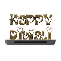 Happy Diwali Greeting Cute Hearts Typography Festival Of Lights Celebration Memory Card Reader With Cf by yoursparklingshop