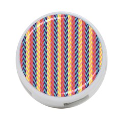 Colorful Chevron Retro Pattern 4-port Usb Hub (one Side) by DanaeStudio