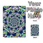 Power Spiral Polygon Blue Green White Multi-purpose Cards (Rectangle)  Front 27