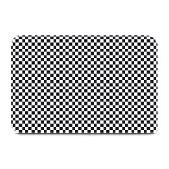 Sports Racing Chess Squares Black White Plate Mats by EDDArt