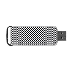 Sports Racing Chess Squares Black White Portable Usb Flash (two Sides) by EDDArt