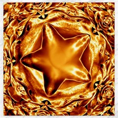 Elegant Gold Copper Shiny Elegant Christmas Star Canvas 12  X 12   by yoursparklingshop