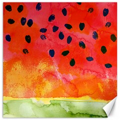 Abstract Watermelon Canvas 12  X 12   by DanaeStudio
