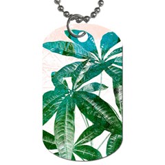 Pachira Leaves  Dog Tag (two Sides) by DanaeStudio