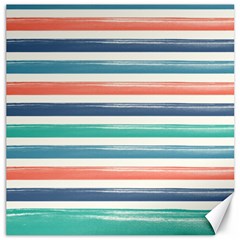 Summer Mood Striped Pattern Canvas 12  X 12   by DanaeStudio