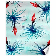 Tillansia Flowers Pattern Canvas 11  X 14   by DanaeStudio