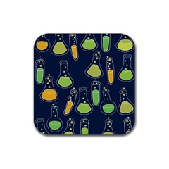 Science Geek Rubber Coaster (square)  by BubbSnugg