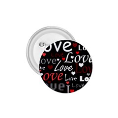 Red Love Pattern 1 75  Buttons by Valentinaart