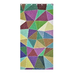 Colorful Triangles, Pencil Drawing Art Shower Curtain 36  X 72  (stall)  by picsaspassion