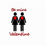 Be my Valentine 2 Large Garden Flag (Two Sides) Back