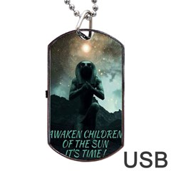 Hourus Dog Tag Usb Flash (two Sides)  by MICHAELPHARAOH