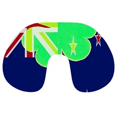 Irish Shamrock New Zealand Ireland Funny St Patrick Flag Travel Neck Pillows by yoursparklingshop