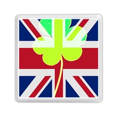 Irish British Shamrock United Kingdom Ireland Funny St  Patrick Flag Memory Card Reader (square)  by yoursparklingshop