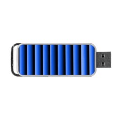 Blue Lines Background Portable Usb Flash (two Sides) by Amaryn4rt