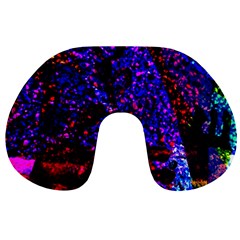 Grunge Abstract Travel Neck Pillows by Amaryn4rt