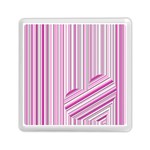 Pink love pattern Memory Card Reader (Square)  Front
