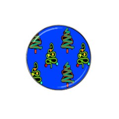 Christmas Trees Hat Clip Ball Marker (4 Pack) by Nexatart