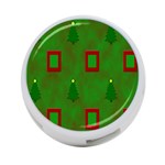 Christmas Trees And Boxes Background 4-Port USB Hub (Two Sides)  Front