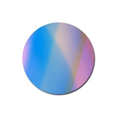 Twist Blue Pink Mauve Background Rubber Round Coaster (4 Pack)  by Nexatart