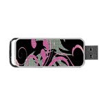Violet Calligraphic Art Portable USB Flash (One Side) Front