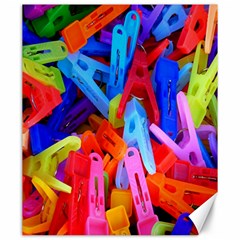 Clothespins Colorful Laundry Jam Pattern Canvas 20  X 24   by Nexatart