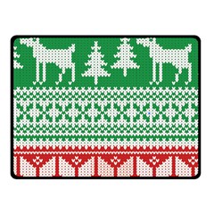 Christmas Jumper Pattern Fleece Blanket (small) by Nexatart