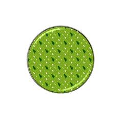 Green Christmas Tree Background Hat Clip Ball Marker (4 Pack) by Nexatart