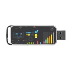 Graphic Table Symbol Vector Chart Portable Usb Flash (two Sides) by Nexatart