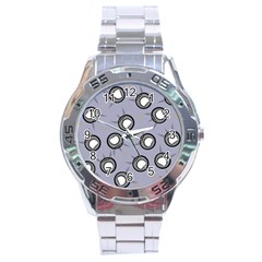 Rocket Ship Wallpaper Background Stainless Steel Analogue Watch by Nexatart